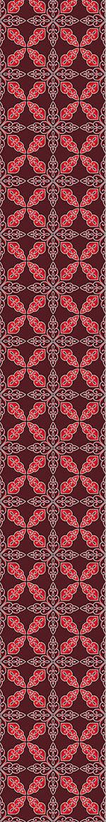 patterned-wallpaper-moroccan-red