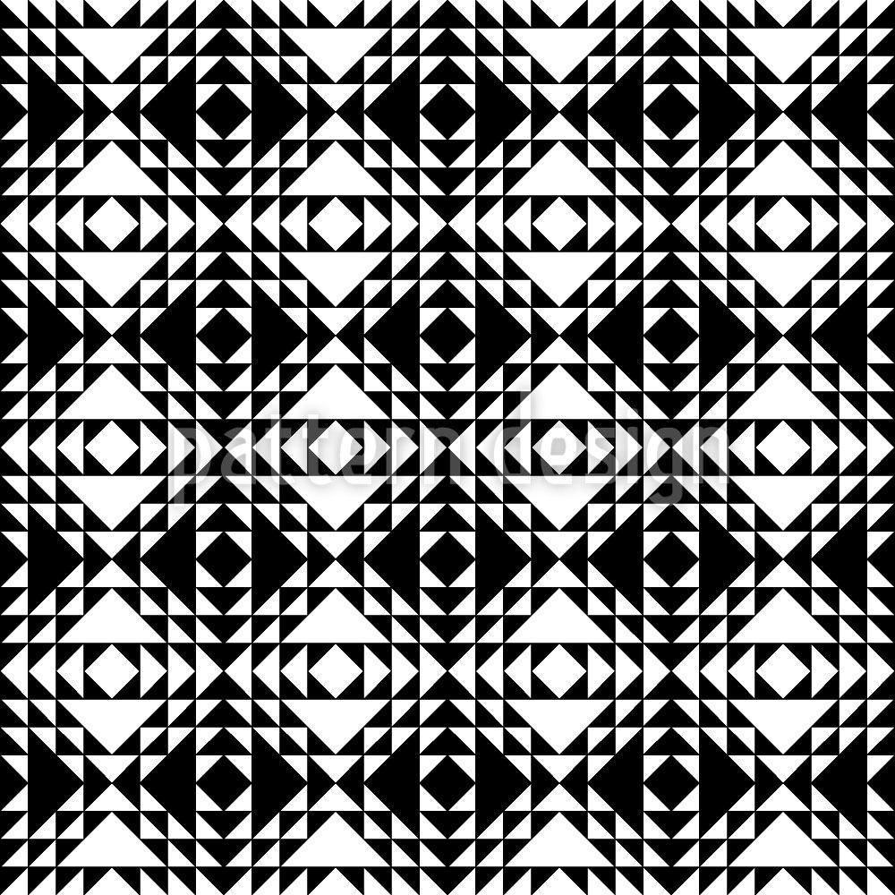 patterned-wallpaper-triangle-monochrome