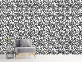 patterned-wallpaper-flower-doodles-black-and-white