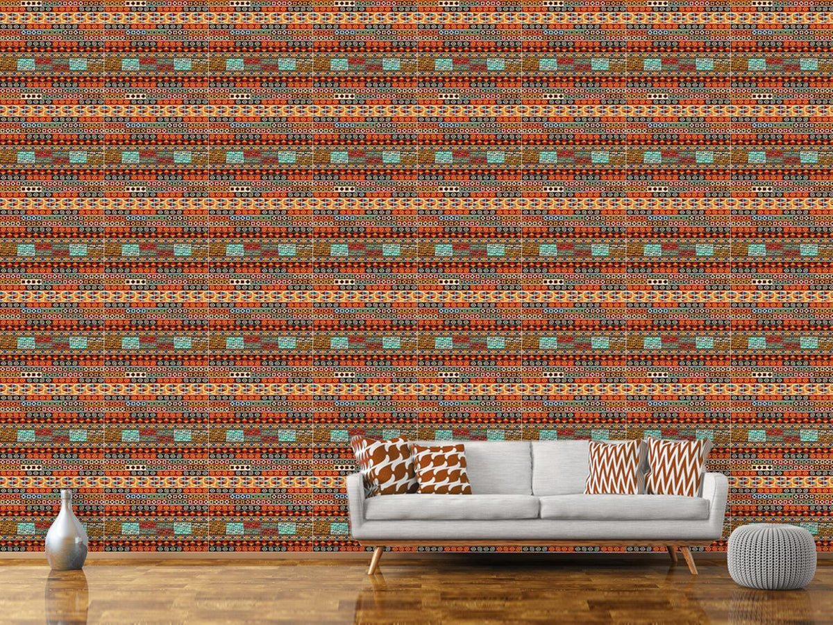 patterned-wallpaper-ethno-stripes