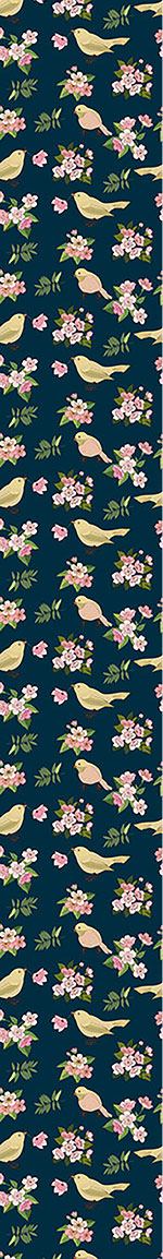 patterned-wallpaper-birds-with-blossoms