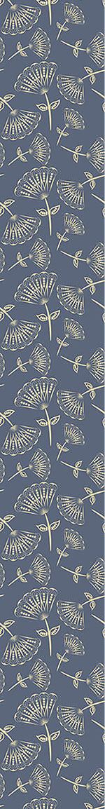 patterned-wallpaper-fan-flowers-on-blueprint