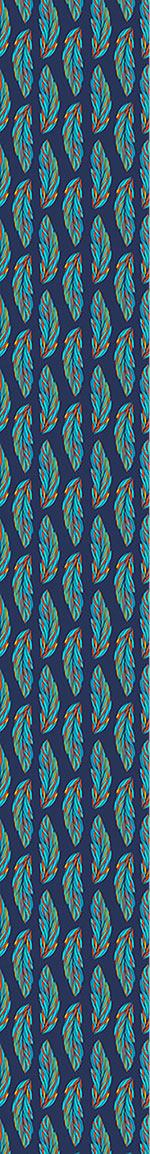 patterned-wallpaper-feather-leaves-at-night