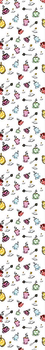 patterned-wallpaper-tea-time-with-friends