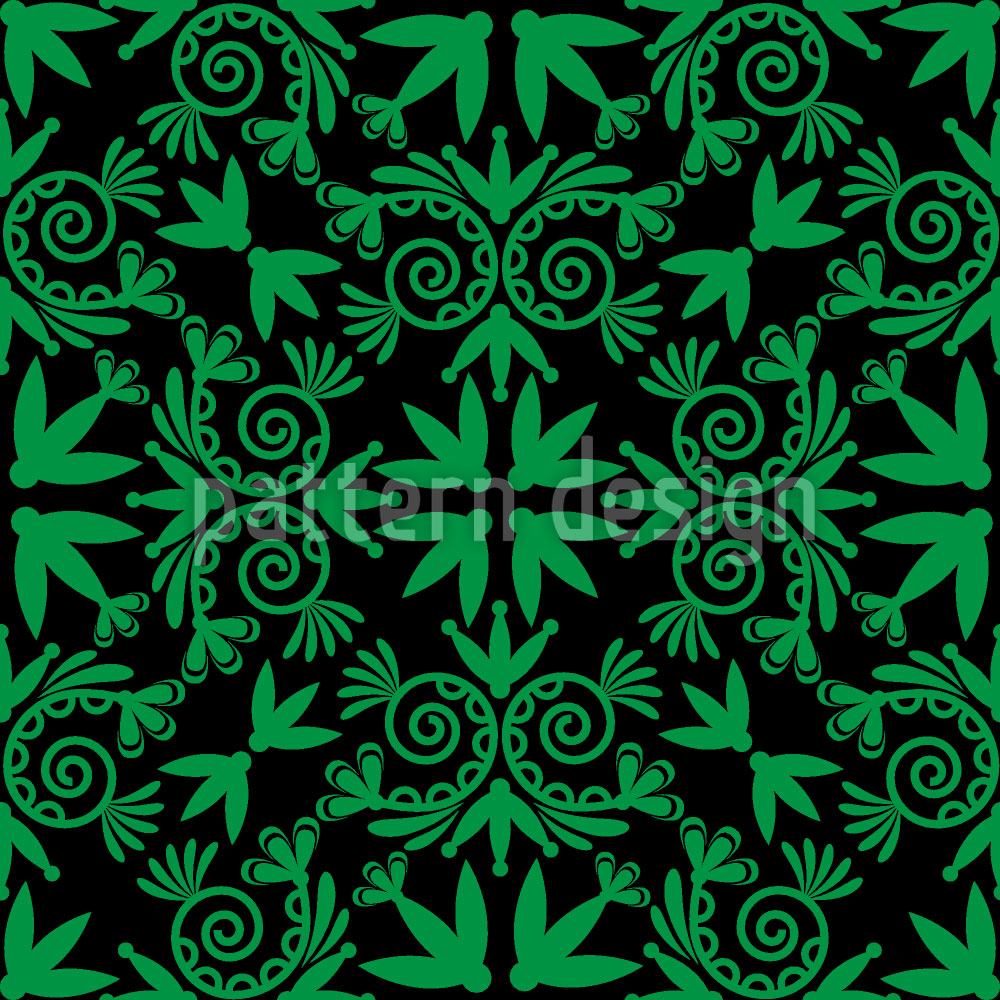 patterned-wallpaper-green-folk