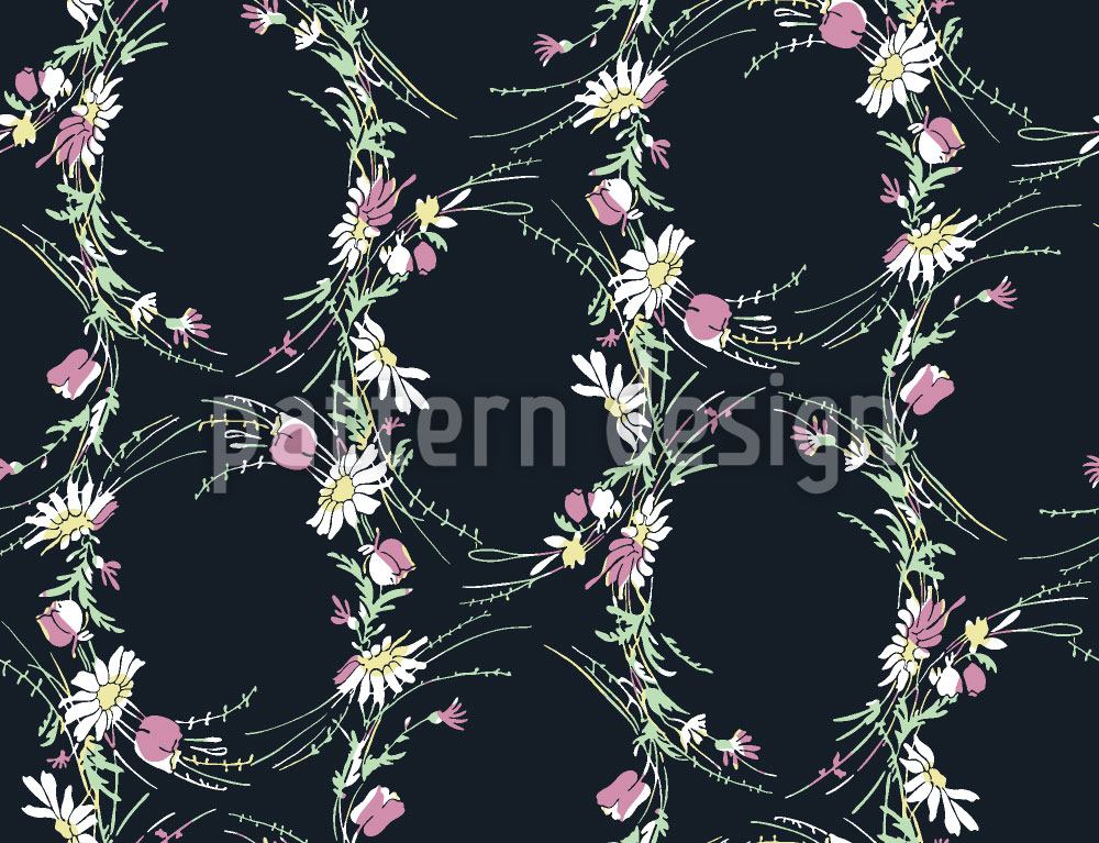 patterned-wallpaper-vintage-wildflowers