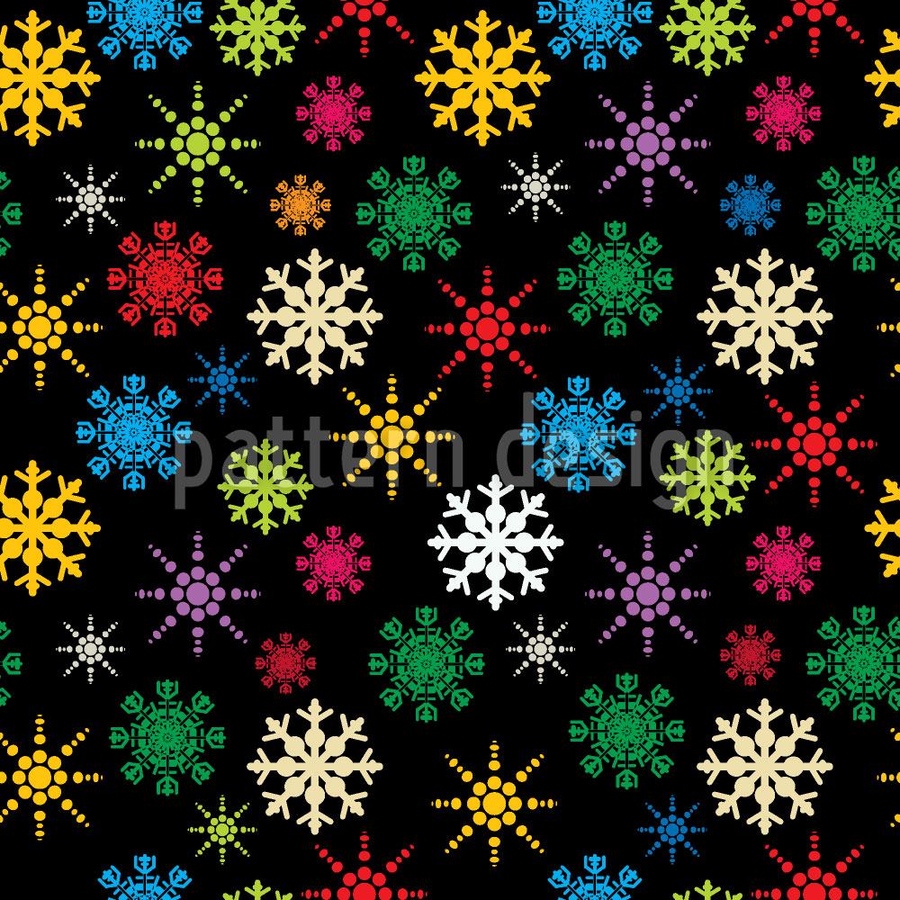 patterned-wallpaper-snowflake-variations