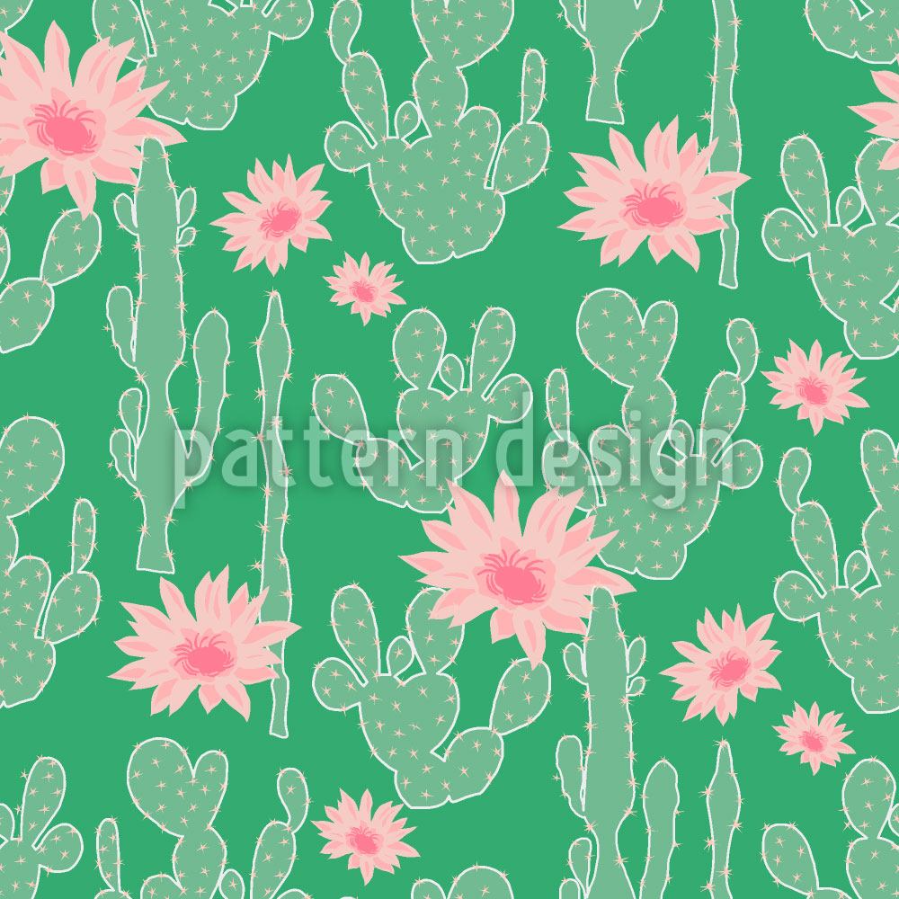 patterned-wallpaper-cactus-in-bloom