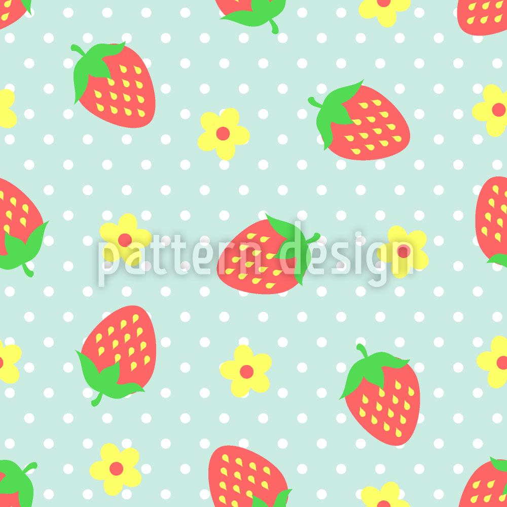 patterned-wallpaper-strawberry-sundae