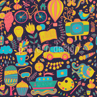 patterned-wallpaper-funny-leisure-time-at-night