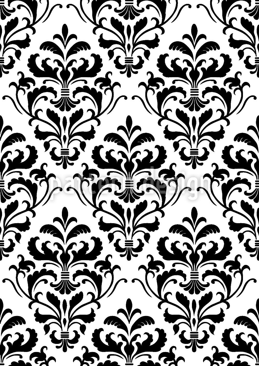 patterned-wallpaper-black-white-baroque