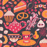 patterned-wallpaper-coffee-party-at-tiffanys