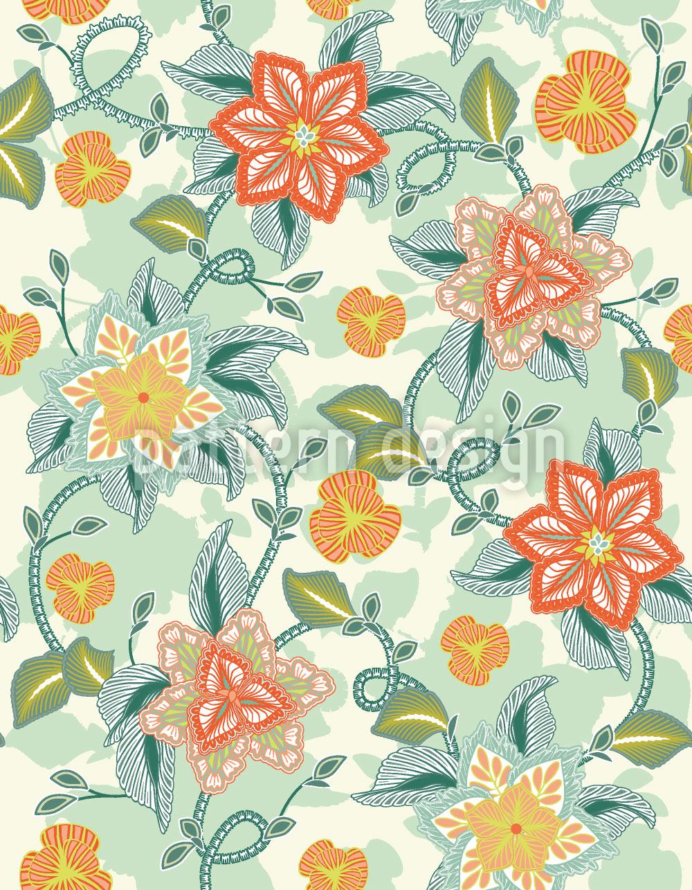 patterned-wallpaper-late-summer-flower-romance