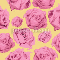 patterned-wallpaper-art-rose-gelb