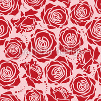 patterned-wallpaper-rose-blossoms-rosey