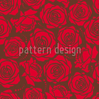 patterned-wallpaper-rose-blossoms-red