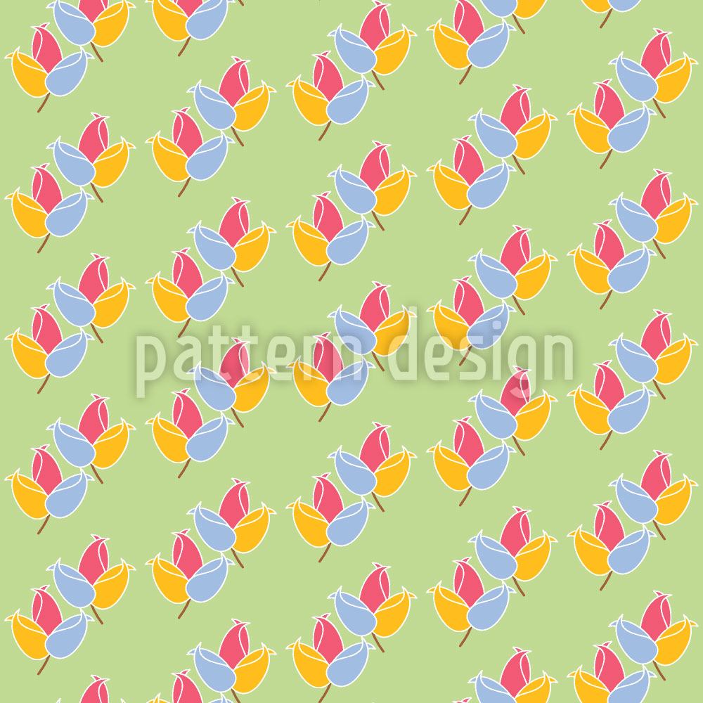 patterned-wallpaper-fresh-tulips