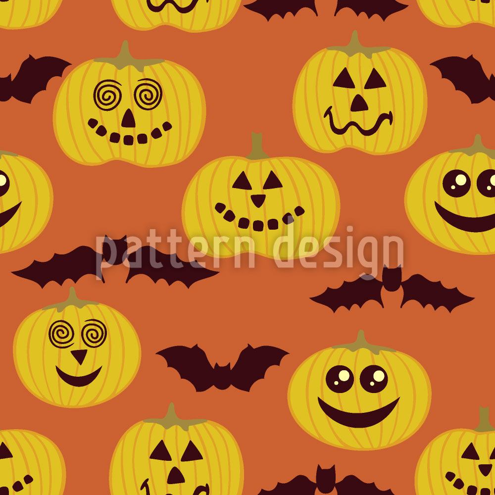 patterned-wallpaper-partytime-at-jack-o-lantern-and-bat