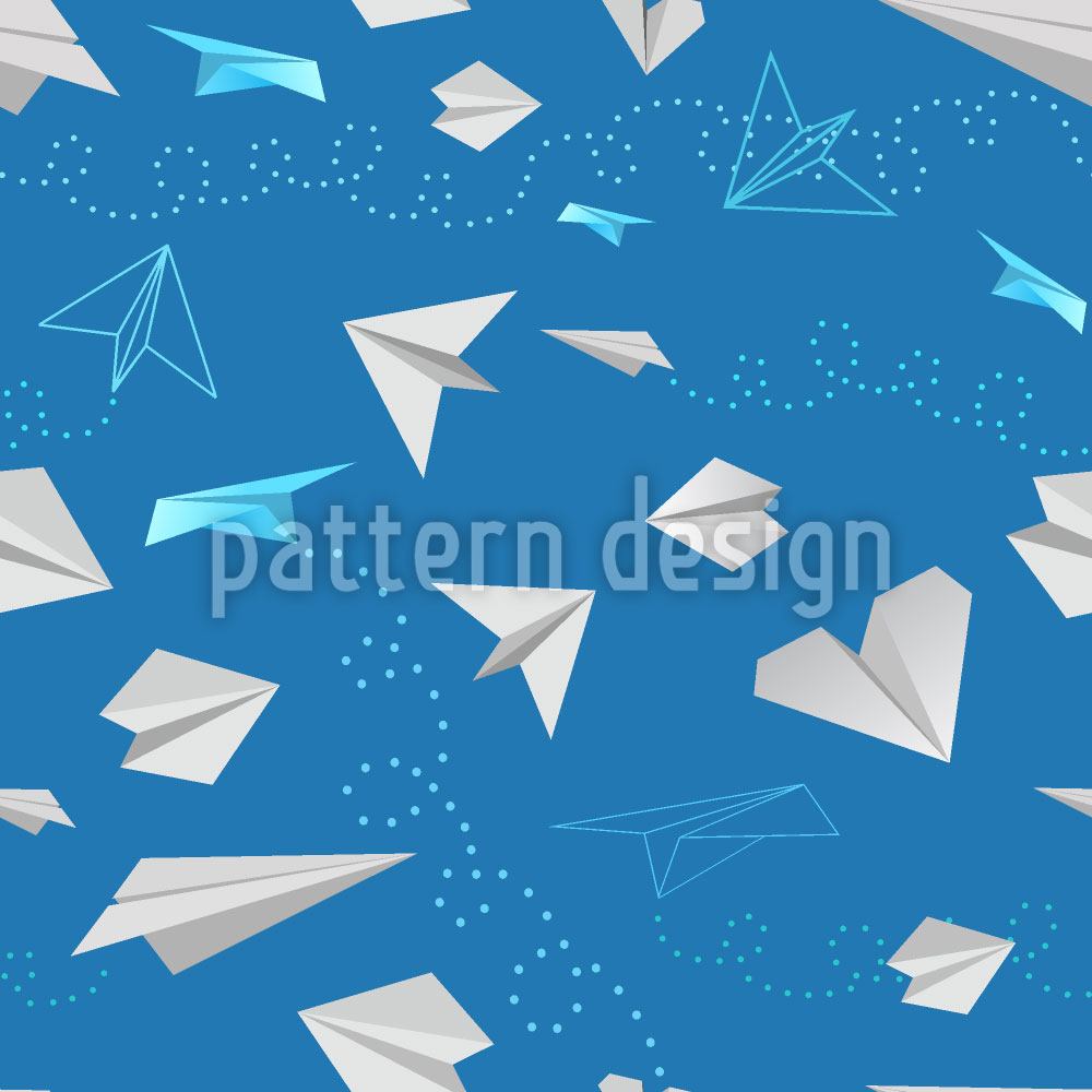 patterned-wallpaper-paper-planes