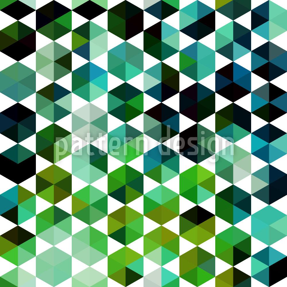 patterned-wallpaper-emerald-sexagon