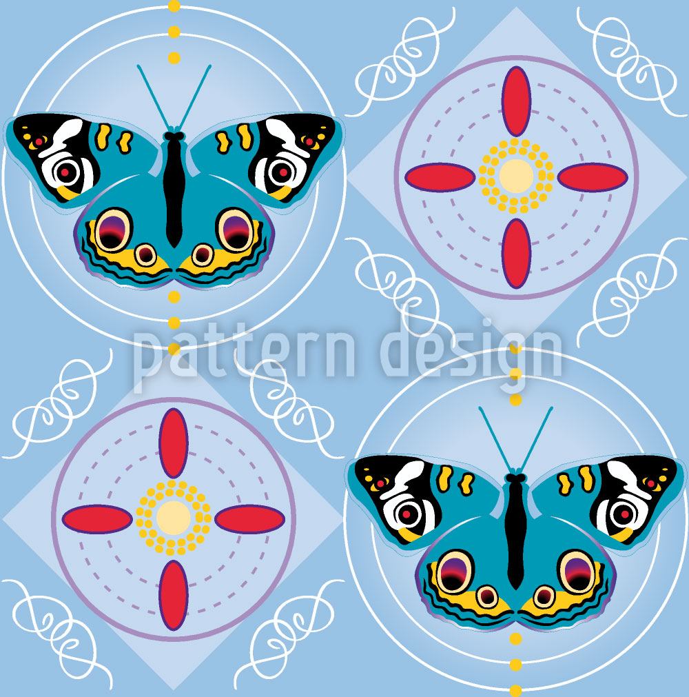 patterned-wallpaper-peacock-butterfly-blue