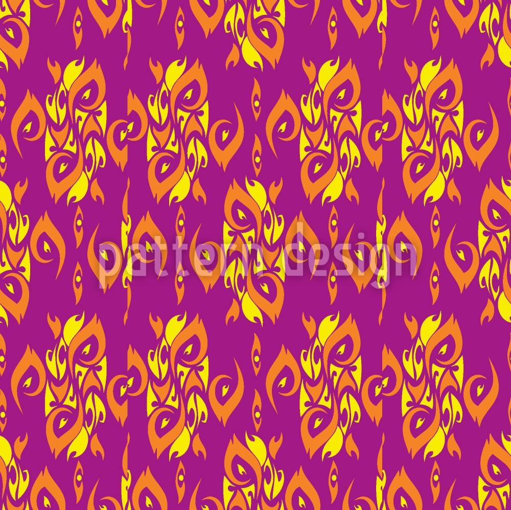 patterned-wallpaper-tribal-fish