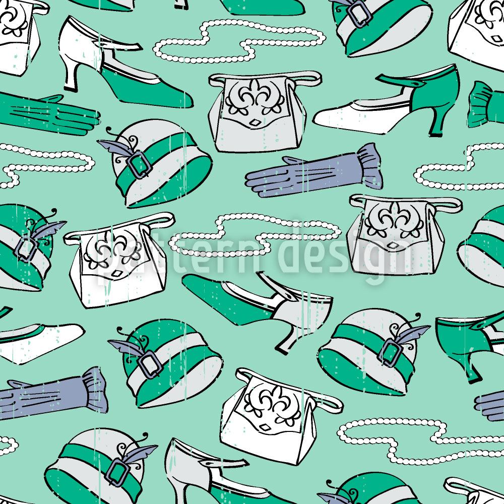 patterned-wallpaper-accessoires-des-femmes