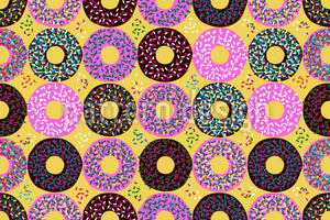 patterned-wallpaper-doughnuts-with-sprinkle