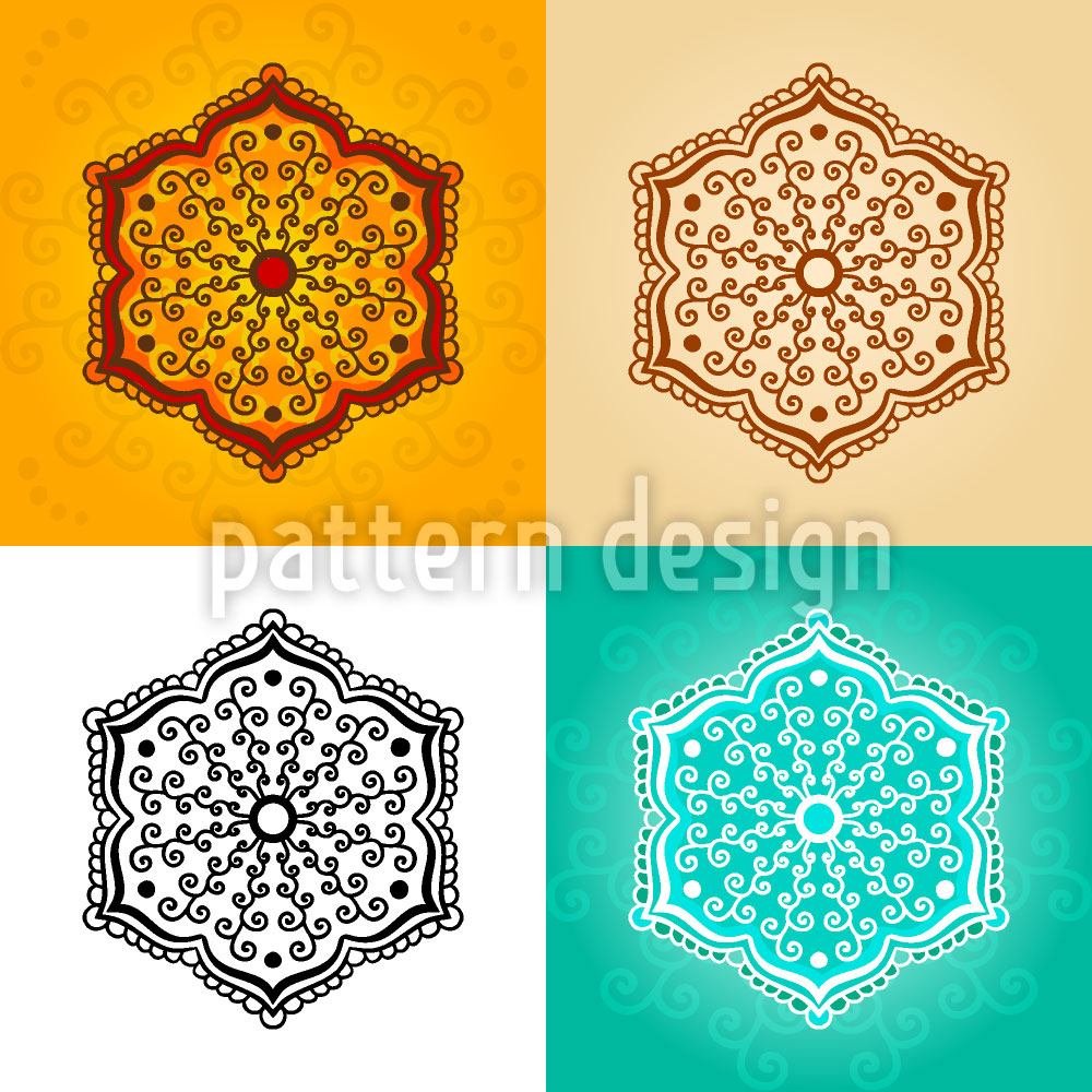 patterned-wallpaper-mehndi-flowers