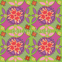 patterned-wallpaper-floral-circles