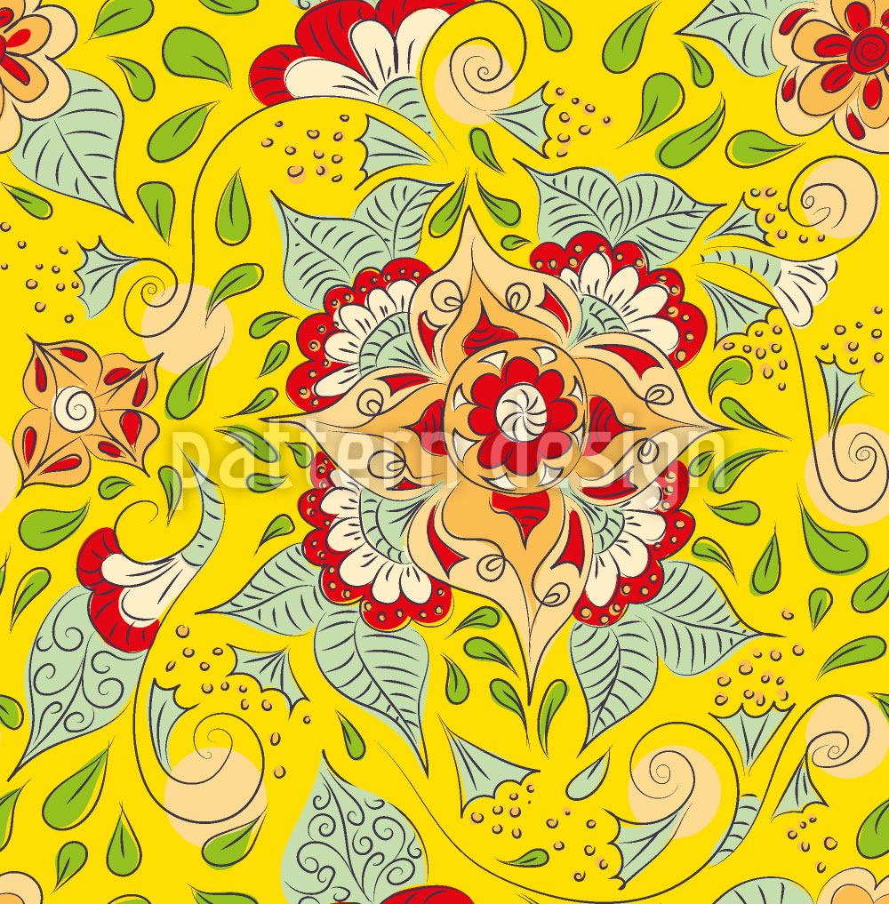 patterned-wallpaper-mehndi-doodle