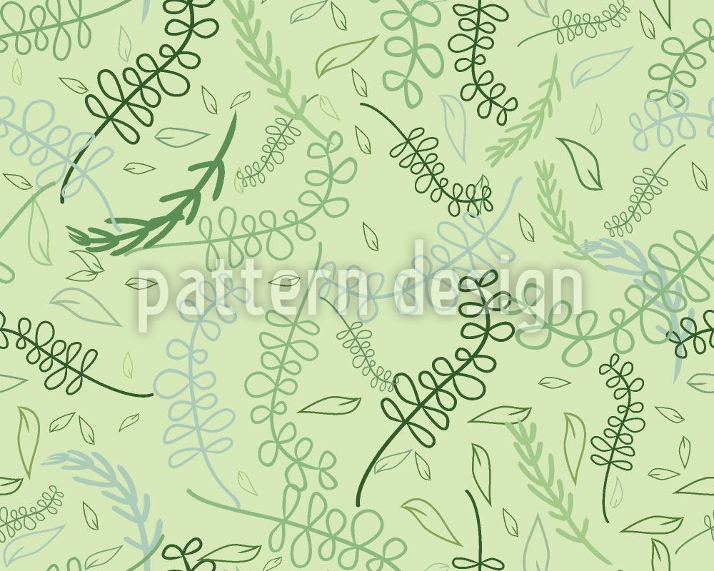 patterned-wallpaper-swirling-leaves-in-the-spring