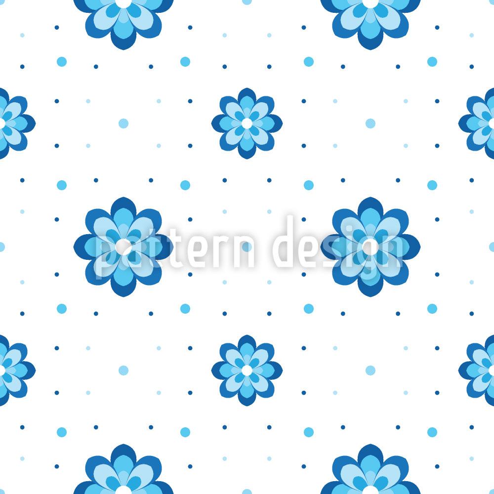 patterned-wallpaper-cornflowers