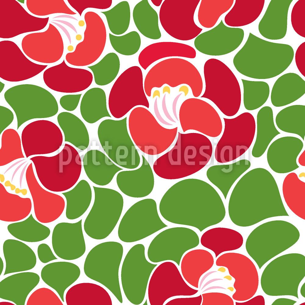 patterned-wallpaper-spring-petals