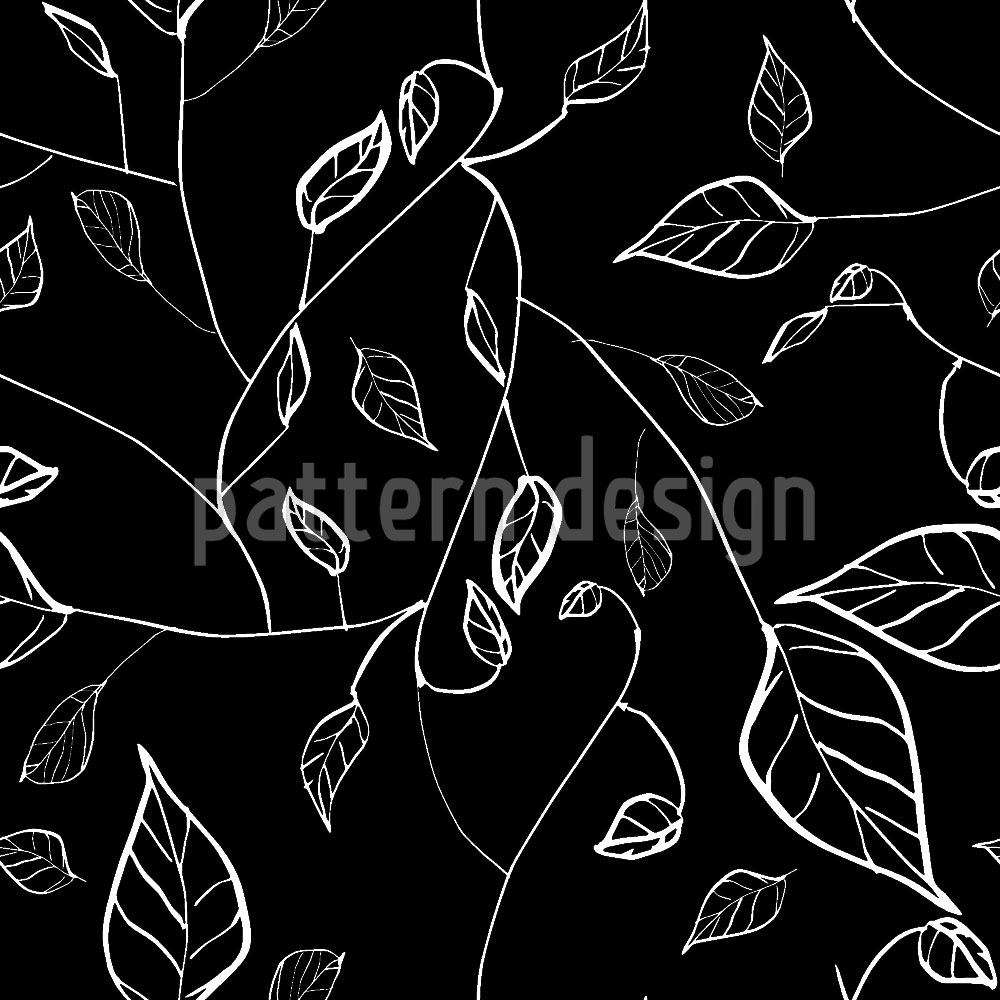 patterned-wallpaper-at-night-in-leafy-forest