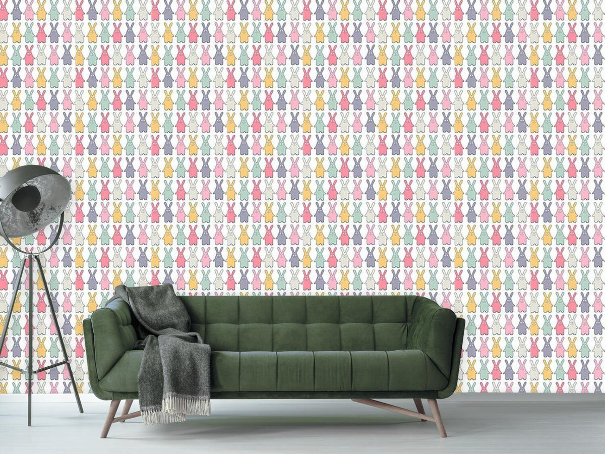 patterned-wallpaper-funny-lucky-bunny