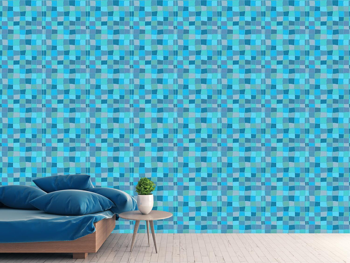 patterned-wallpaper-blue-green-facets