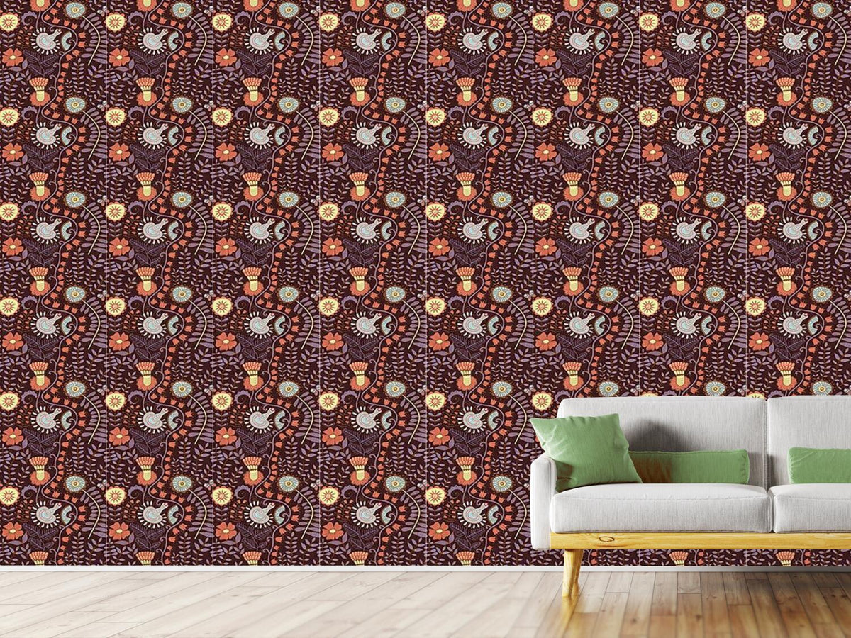 patterned-wallpaper-fairy-flowers