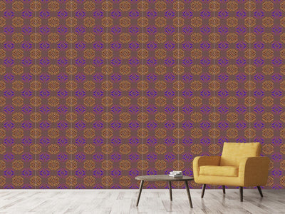 patterned-wallpaper-ethno-signs-brown