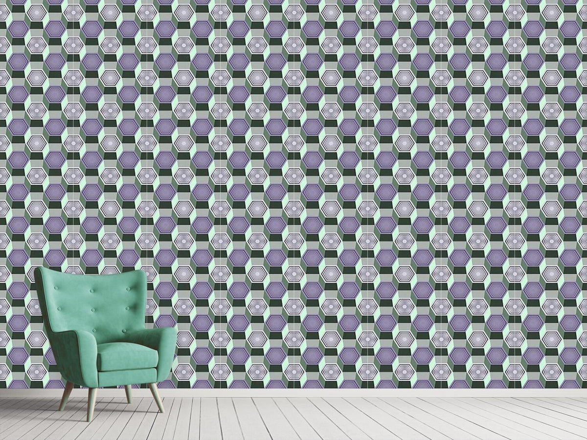 patterned-wallpaper-hexagonal-movement