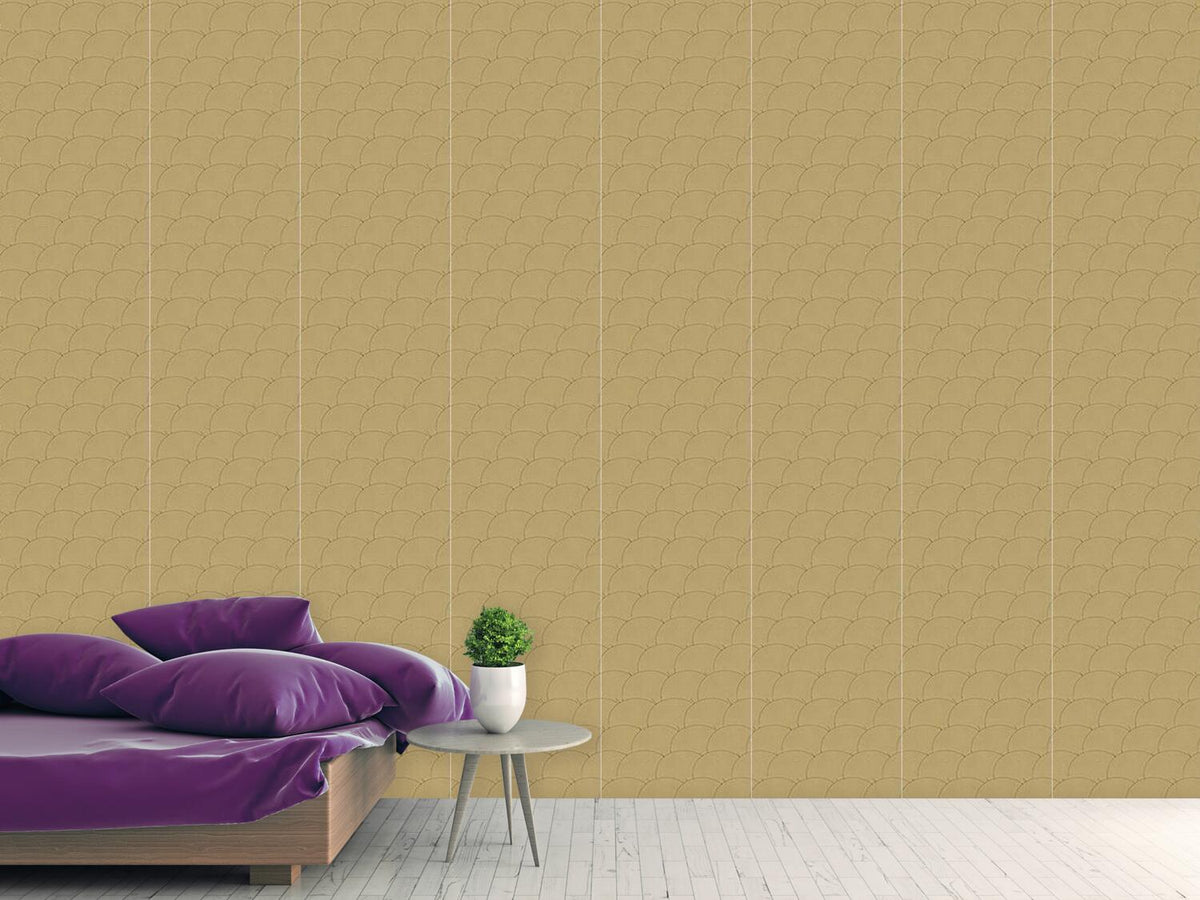 patterned-wallpaper-golden-circles