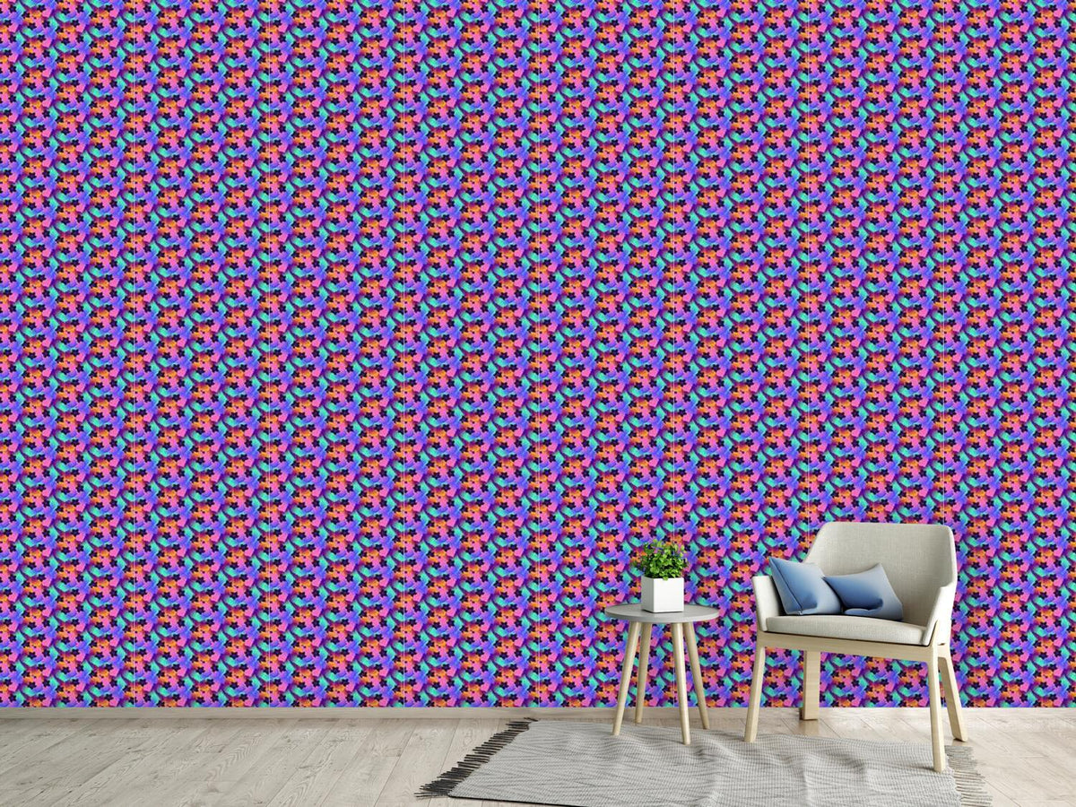 patterned-wallpaper-vibrant-flowers