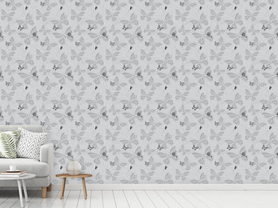 patterned-wallpaper-monochrome-butterflies