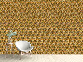 patterned-wallpaper-golden-leaves-evening