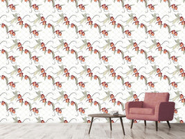 patterned-wallpaper-ladiesslippers-in-white