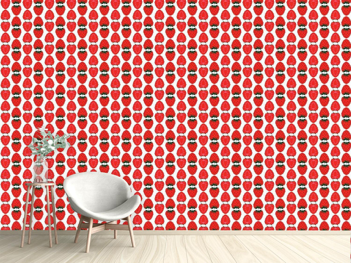 patterned-wallpaper-strawberries-half-and-full