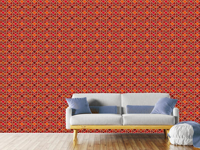 patterned-wallpaper-morocco-red