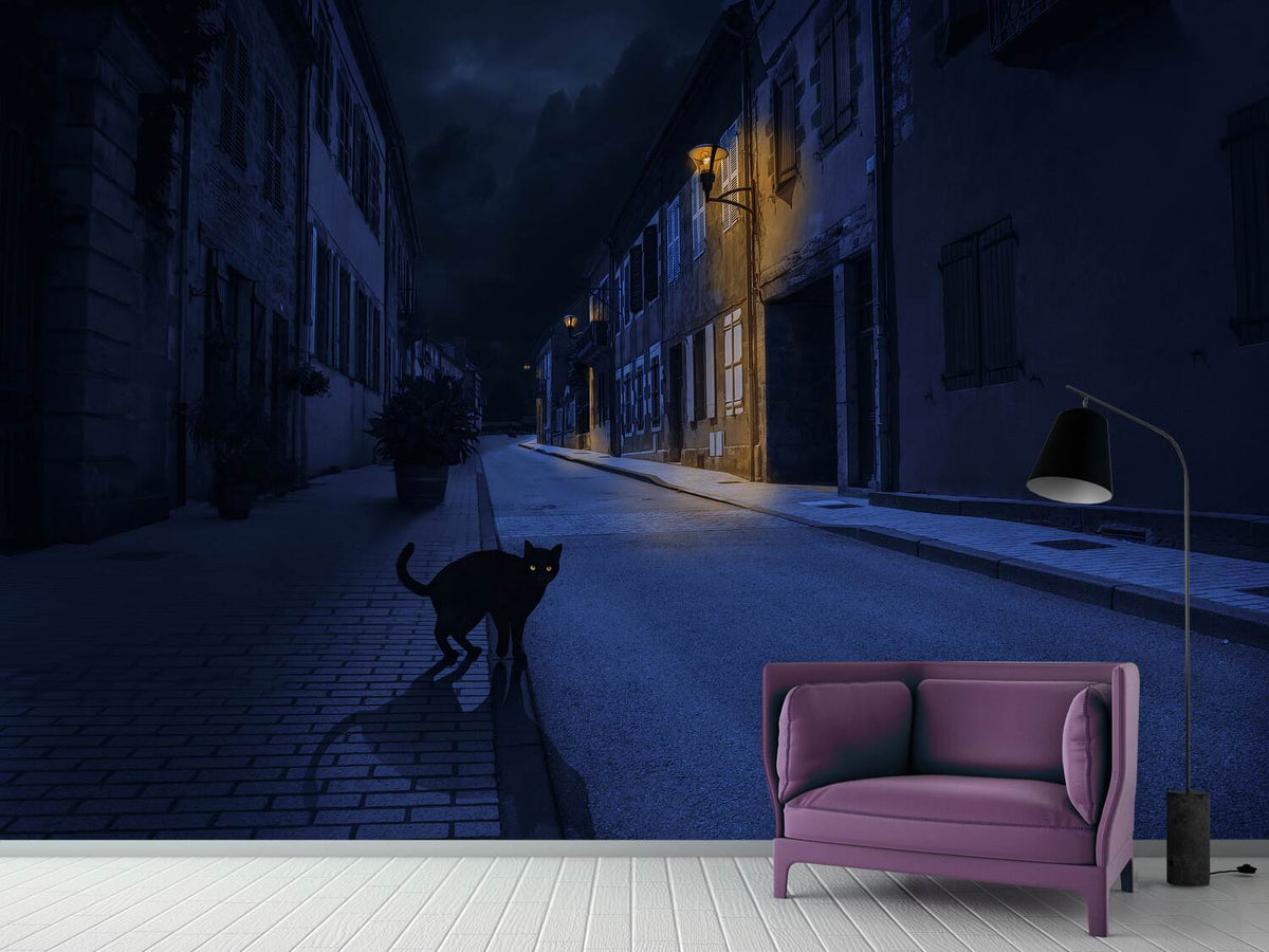 photo-wallpaper-le-chat-noir