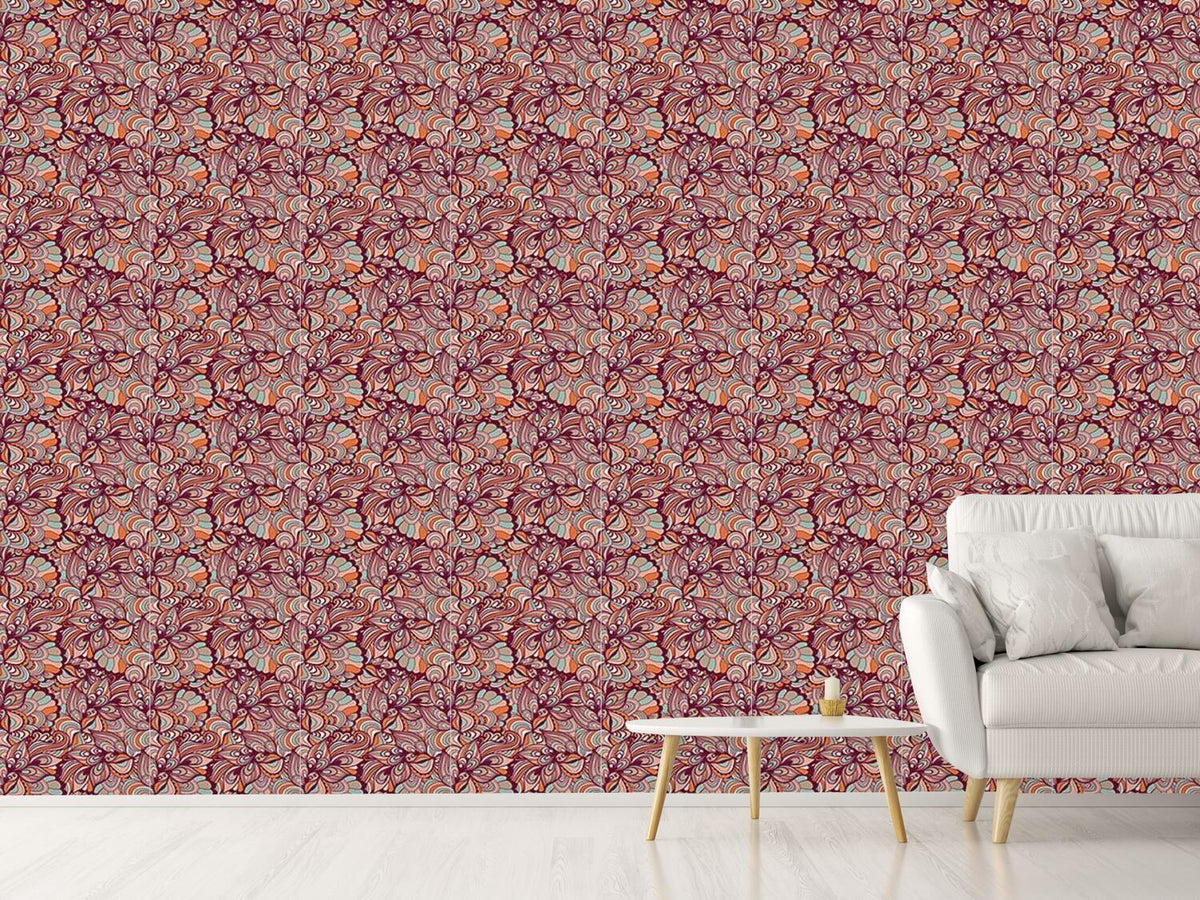 patterned-wallpaper-feather-fantasy