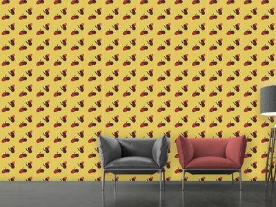 patterned-wallpaper-acorns